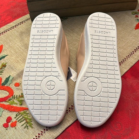Lacoste Blush Pink Sneakers Sz 7.5 - Picture 5 of 10